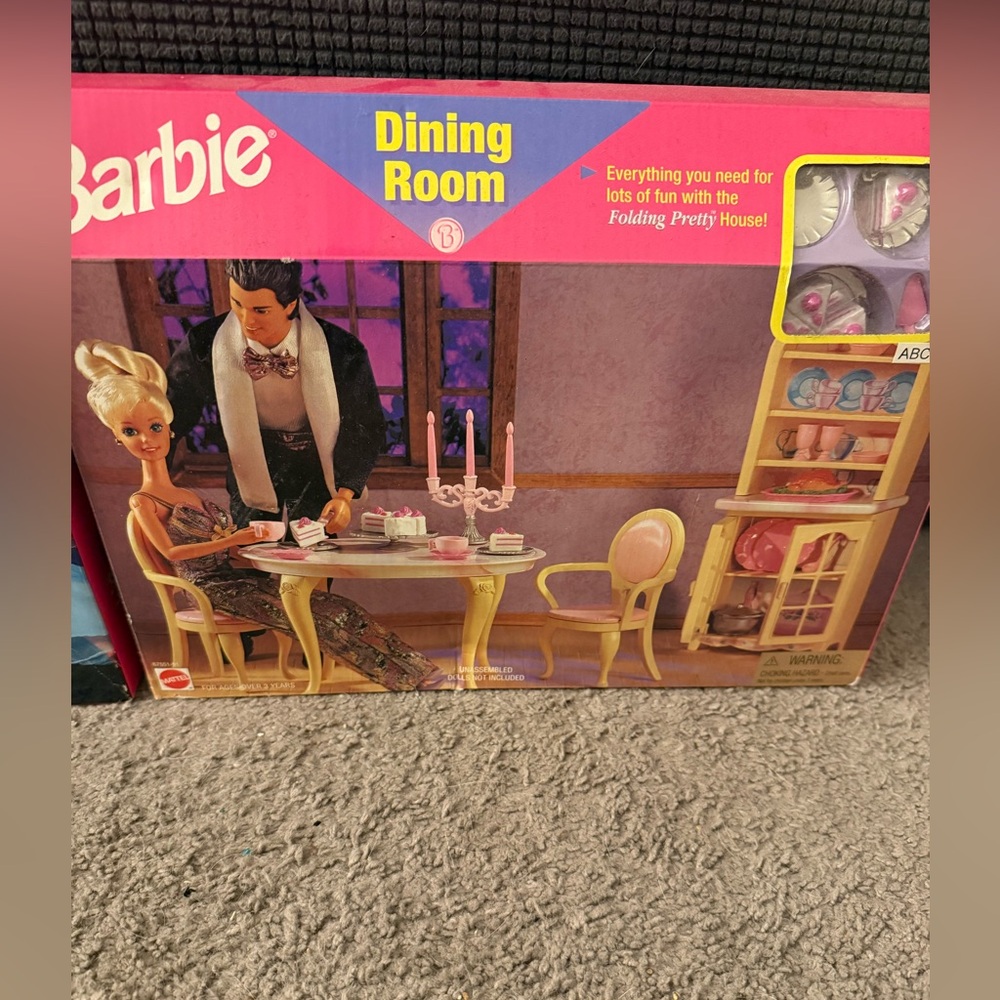 Folding Pretty House Dining Room Playset Furniture